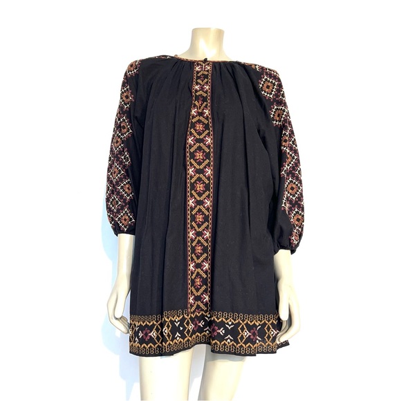 ZARA Embroidery Cotton Dress - Picture 2 of 16